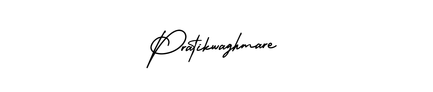 Make a beautiful signature design for name Pratikwaghmare. With this signature (AmerikaSignatureDemo-Regular) style, you can create a handwritten signature for free. Pratikwaghmare signature style 3 images and pictures png