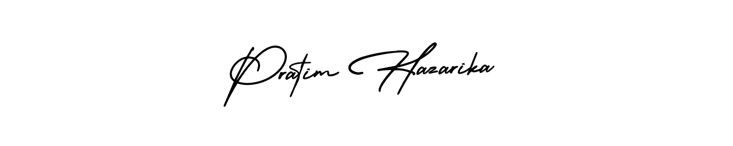 How to Draw Pratim Hazarika signature style? AmerikaSignatureDemo-Regular is a latest design signature styles for name Pratim Hazarika. Pratim Hazarika signature style 3 images and pictures png