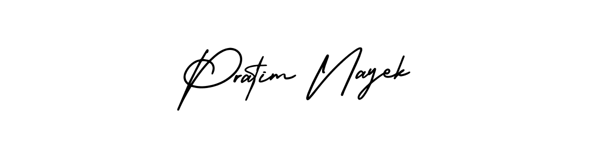 Design your own signature with our free online signature maker. With this signature software, you can create a handwritten (AmerikaSignatureDemo-Regular) signature for name Pratim Nayek. Pratim Nayek signature style 3 images and pictures png