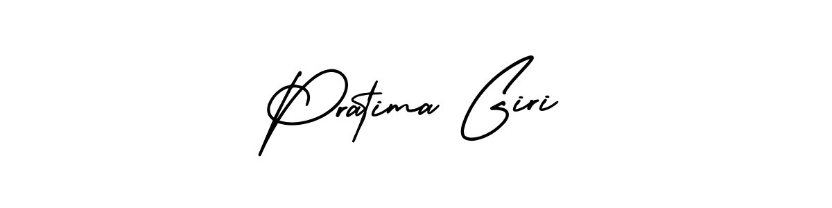 Make a short Pratima Giri signature style. Manage your documents anywhere anytime using AmerikaSignatureDemo-Regular. Create and add eSignatures, submit forms, share and send files easily. Pratima Giri signature style 3 images and pictures png