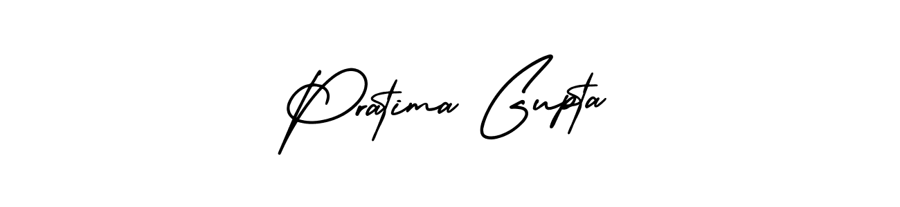 AmerikaSignatureDemo-Regular is a professional signature style that is perfect for those who want to add a touch of class to their signature. It is also a great choice for those who want to make their signature more unique. Get Pratima Gupta name to fancy signature for free. Pratima Gupta signature style 3 images and pictures png