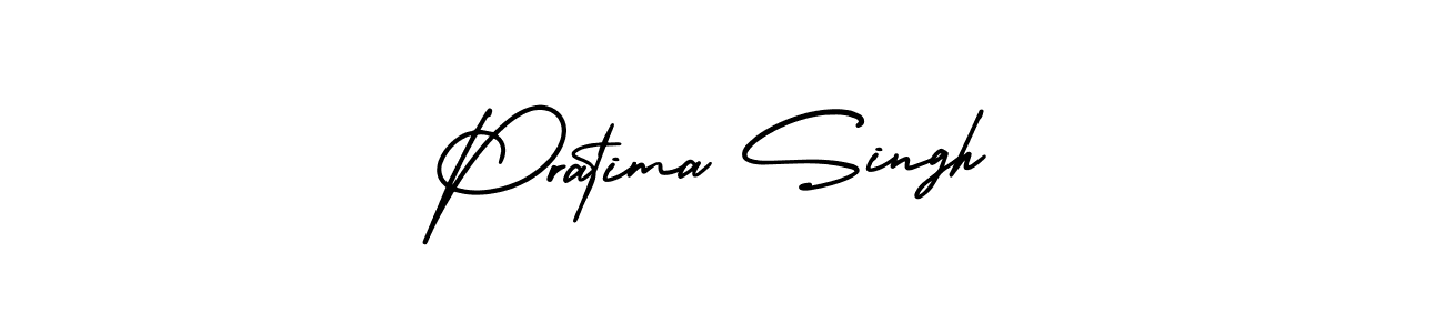 How to Draw Pratima Singh signature style? AmerikaSignatureDemo-Regular is a latest design signature styles for name Pratima Singh. Pratima Singh signature style 3 images and pictures png