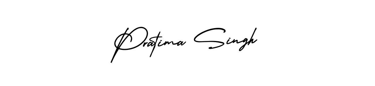 How to Draw Pratima Singh signature style? AmerikaSignatureDemo-Regular is a latest design signature styles for name Pratima Singh. Pratima Singh signature style 3 images and pictures png