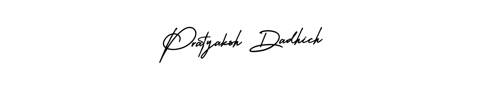 Best and Professional Signature Style for Pratyaksh Dadhich. AmerikaSignatureDemo-Regular Best Signature Style Collection. Pratyaksh Dadhich signature style 3 images and pictures png