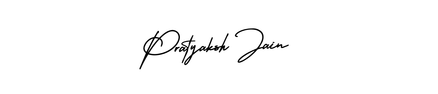 You should practise on your own different ways (AmerikaSignatureDemo-Regular) to write your name (Pratyaksh Jain) in signature. don't let someone else do it for you. Pratyaksh Jain signature style 3 images and pictures png