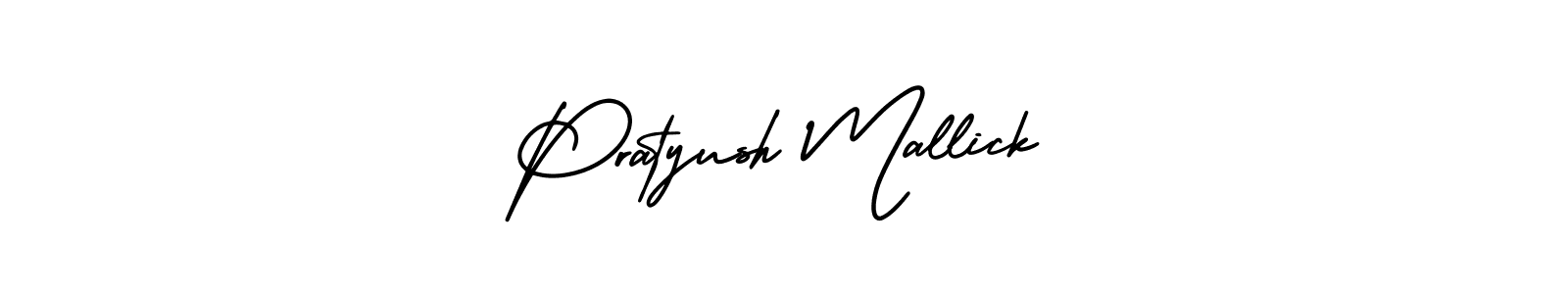 Make a beautiful signature design for name Pratyush Mallick. With this signature (AmerikaSignatureDemo-Regular) style, you can create a handwritten signature for free. Pratyush Mallick signature style 3 images and pictures png