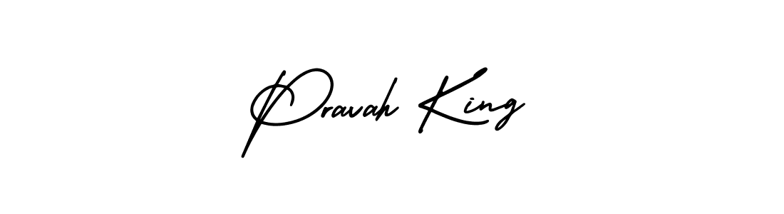 How to make Pravah King signature? AmerikaSignatureDemo-Regular is a professional autograph style. Create handwritten signature for Pravah King name. Pravah King signature style 3 images and pictures png