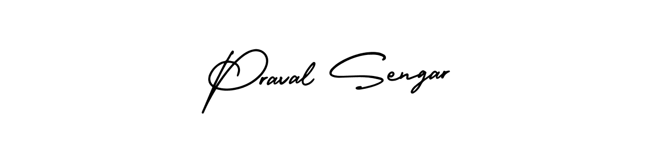 How to make Praval Sengar signature? AmerikaSignatureDemo-Regular is a professional autograph style. Create handwritten signature for Praval Sengar name. Praval Sengar signature style 3 images and pictures png