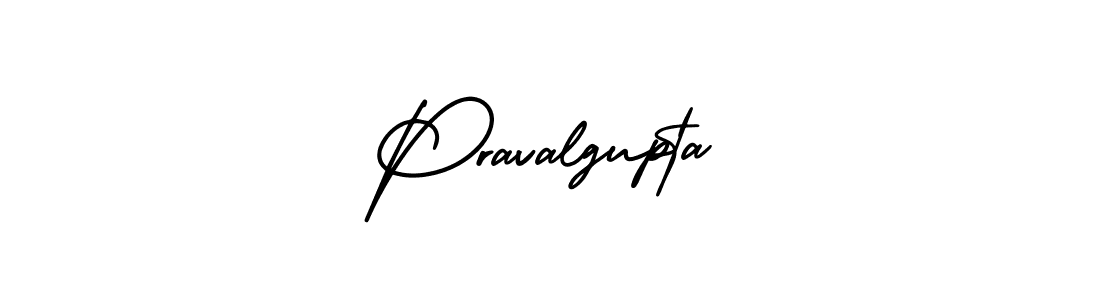 Make a beautiful signature design for name Pravalgupta. With this signature (AmerikaSignatureDemo-Regular) style, you can create a handwritten signature for free. Pravalgupta signature style 3 images and pictures png
