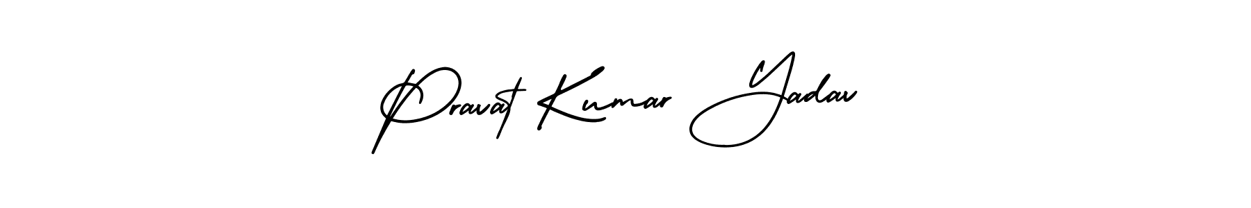 How to make Pravat Kumar Yadav name signature. Use AmerikaSignatureDemo-Regular style for creating short signs online. This is the latest handwritten sign. Pravat Kumar Yadav signature style 3 images and pictures png