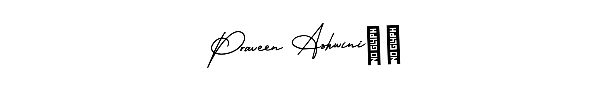 It looks lik you need a new signature style for name Praveen Ashwini❤️. Design unique handwritten (AmerikaSignatureDemo-Regular) signature with our free signature maker in just a few clicks. Praveen Ashwini❤️ signature style 3 images and pictures png