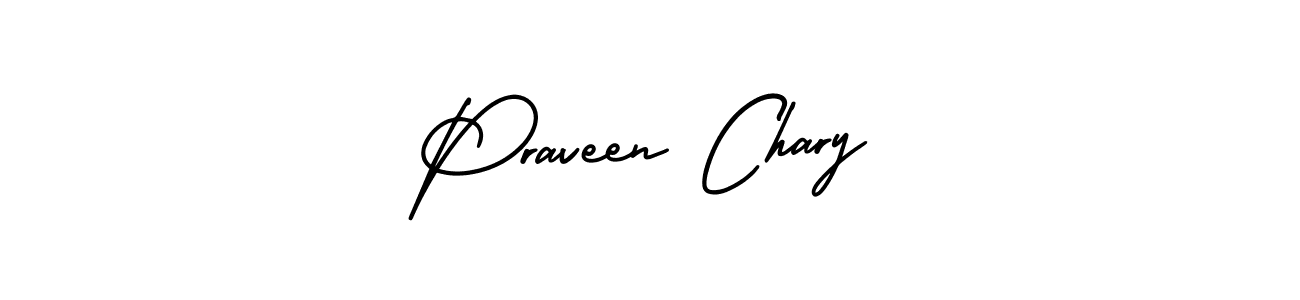 Similarly AmerikaSignatureDemo-Regular is the best handwritten signature design. Signature creator online .You can use it as an online autograph creator for name Praveen Chary. Praveen Chary signature style 3 images and pictures png