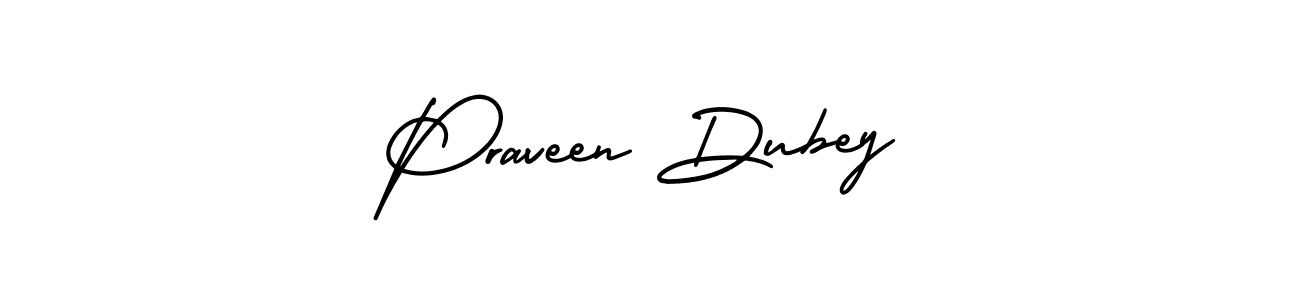 if you are searching for the best signature style for your name Praveen Dubey. so please give up your signature search. here we have designed multiple signature styles  using AmerikaSignatureDemo-Regular. Praveen Dubey signature style 3 images and pictures png