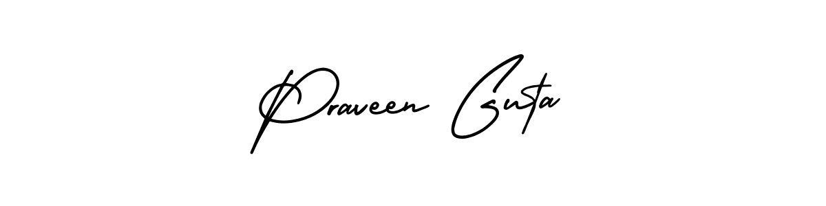 Best and Professional Signature Style for Praveen Guta. AmerikaSignatureDemo-Regular Best Signature Style Collection. Praveen Guta signature style 3 images and pictures png