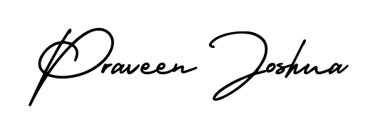 Upgrade your professional image with Praveen Joshua signature created with AmerikaSignatureDemo-Regular font. Fast, free, and watermark-free download. Praveen Joshua signature style 3 images and pictures png
