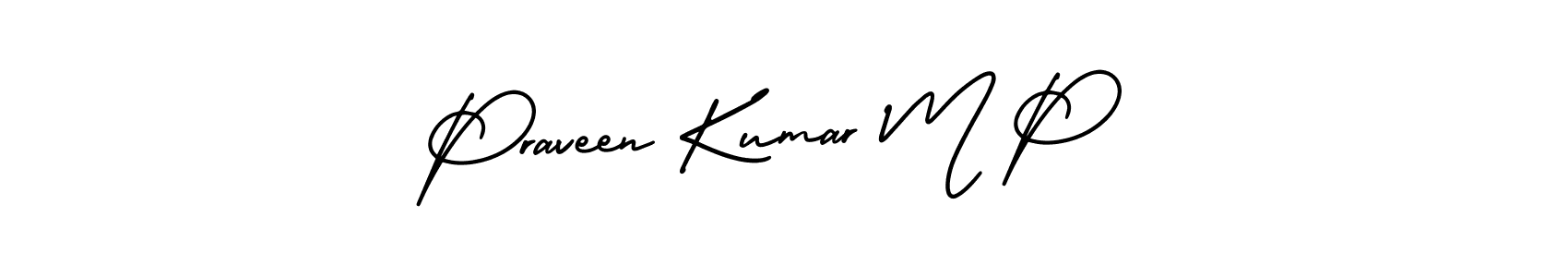 Once you've used our free online signature maker to create your best signature AmerikaSignatureDemo-Regular style, it's time to enjoy all of the benefits that Praveen Kumar M P name signing documents. Praveen Kumar M P signature style 3 images and pictures png