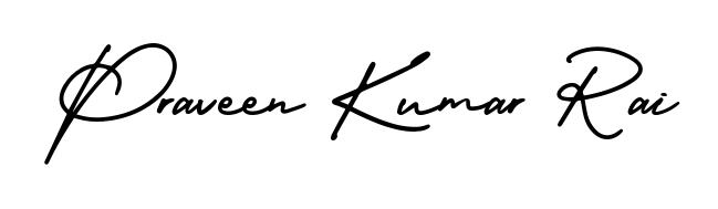A dynamic signature style for Praveen Kumar Rai using AmerikaSignatureDemo-Regular script. Designed to look authentic, handwritten, and professional. Praveen Kumar Rai signature style 3 images and pictures png