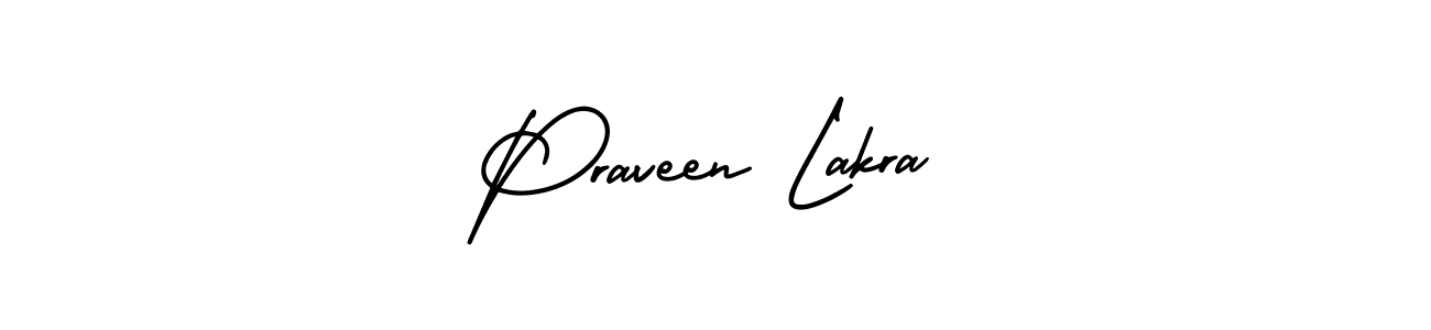 Similarly AmerikaSignatureDemo-Regular is the best handwritten signature design. Signature creator online .You can use it as an online autograph creator for name Praveen Lakra. Praveen Lakra signature style 3 images and pictures png