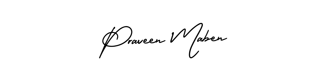 Once you've used our free online signature maker to create your best signature AmerikaSignatureDemo-Regular style, it's time to enjoy all of the benefits that Praveen Maben name signing documents. Praveen Maben signature style 3 images and pictures png