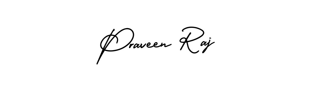 How to make Praveen Raj signature? AmerikaSignatureDemo-Regular is a professional autograph style. Create handwritten signature for Praveen Raj name. Praveen Raj signature style 3 images and pictures png