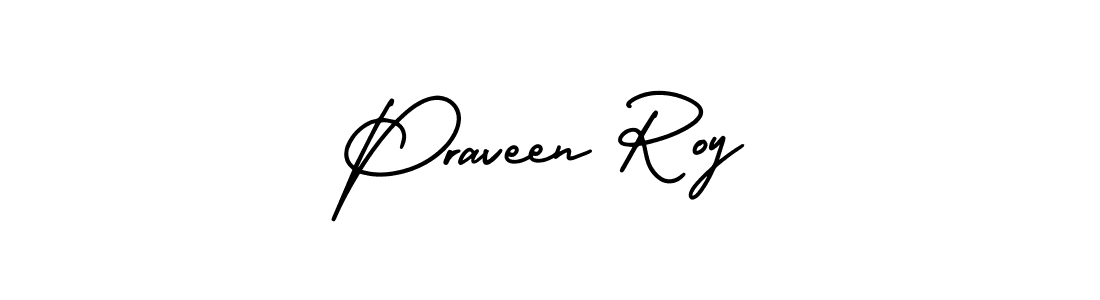 Make a beautiful signature design for name Praveen Roy. With this signature (AmerikaSignatureDemo-Regular) style, you can create a handwritten signature for free. Praveen Roy signature style 3 images and pictures png