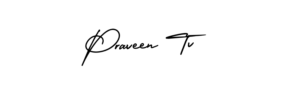 Check out images of Autograph of Praveen Tv name. Actor Praveen Tv Signature Style. AmerikaSignatureDemo-Regular is a professional sign style online. Praveen Tv signature style 3 images and pictures png