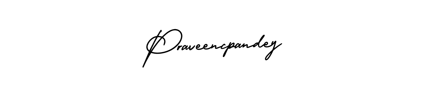 Use a signature maker to create a handwritten signature online. With this signature software, you can design (AmerikaSignatureDemo-Regular) your own signature for name Praveencpandey. Praveencpandey signature style 3 images and pictures png