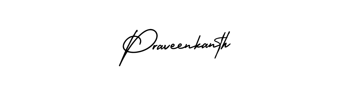 How to Draw Praveenkanth signature style? AmerikaSignatureDemo-Regular is a latest design signature styles for name Praveenkanth. Praveenkanth signature style 3 images and pictures png