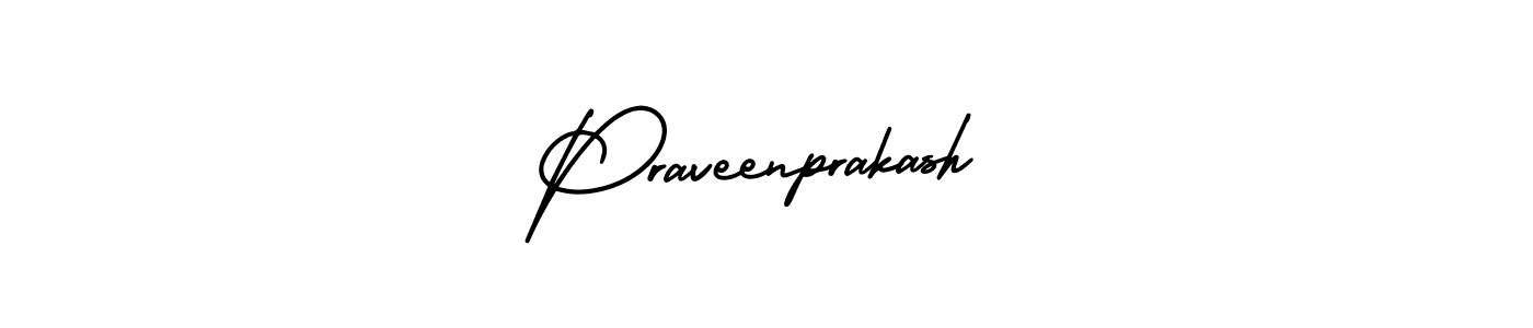 It looks lik you need a new signature style for name Praveenprakash. Design unique handwritten (AmerikaSignatureDemo-Regular) signature with our free signature maker in just a few clicks. Praveenprakash signature style 3 images and pictures png