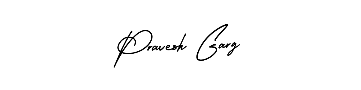 It looks lik you need a new signature style for name Pravesh Garg. Design unique handwritten (AmerikaSignatureDemo-Regular) signature with our free signature maker in just a few clicks. Pravesh Garg signature style 3 images and pictures png