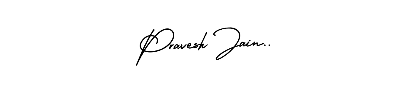 Pravesh Jain.. stylish signature style. Best Handwritten Sign (AmerikaSignatureDemo-Regular) for my name. Handwritten Signature Collection Ideas for my name Pravesh Jain... Pravesh Jain.. signature style 3 images and pictures png