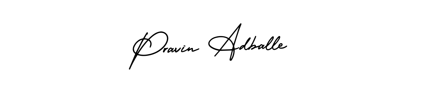 It looks lik you need a new signature style for name Pravin Adballe. Design unique handwritten (AmerikaSignatureDemo-Regular) signature with our free signature maker in just a few clicks. Pravin Adballe signature style 3 images and pictures png