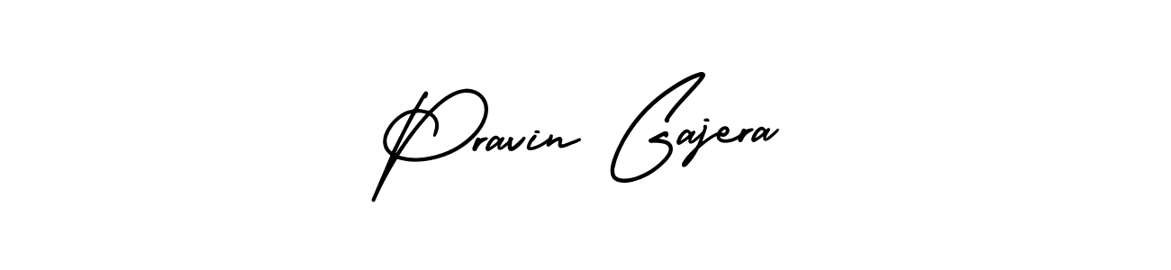 Make a beautiful signature design for name Pravin Gajera. With this signature (AmerikaSignatureDemo-Regular) style, you can create a handwritten signature for free. Pravin Gajera signature style 3 images and pictures png