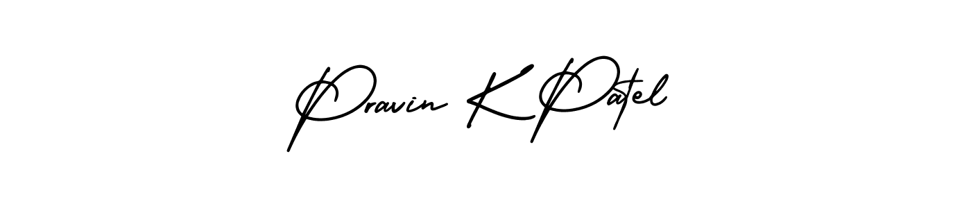 Similarly AmerikaSignatureDemo-Regular is the best handwritten signature design. Signature creator online .You can use it as an online autograph creator for name Pravin K Patel. Pravin K Patel signature style 3 images and pictures png