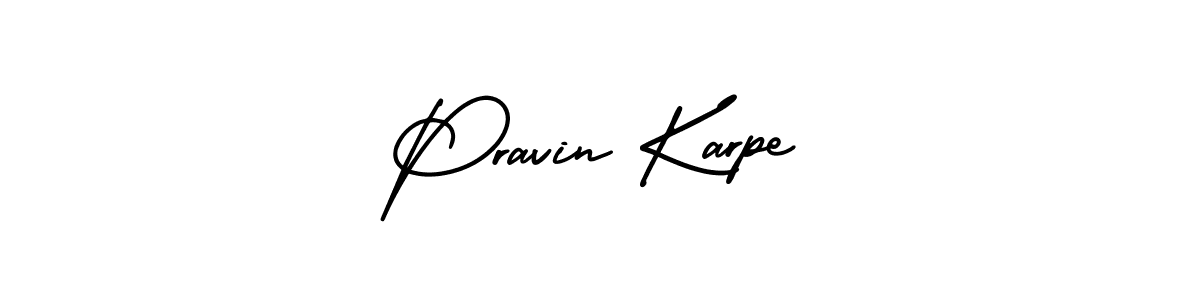 How to make Pravin Karpe signature? AmerikaSignatureDemo-Regular is a professional autograph style. Create handwritten signature for Pravin Karpe name. Pravin Karpe signature style 3 images and pictures png