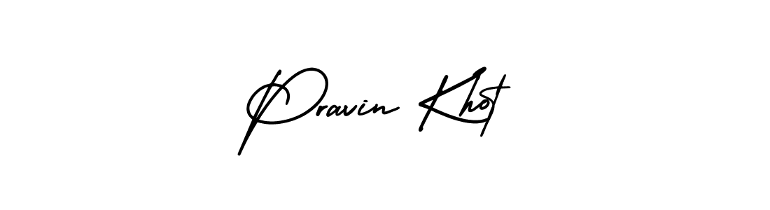 Use a signature maker to create a handwritten signature online. With this signature software, you can design (AmerikaSignatureDemo-Regular) your own signature for name Pravin Khot. Pravin Khot signature style 3 images and pictures png
