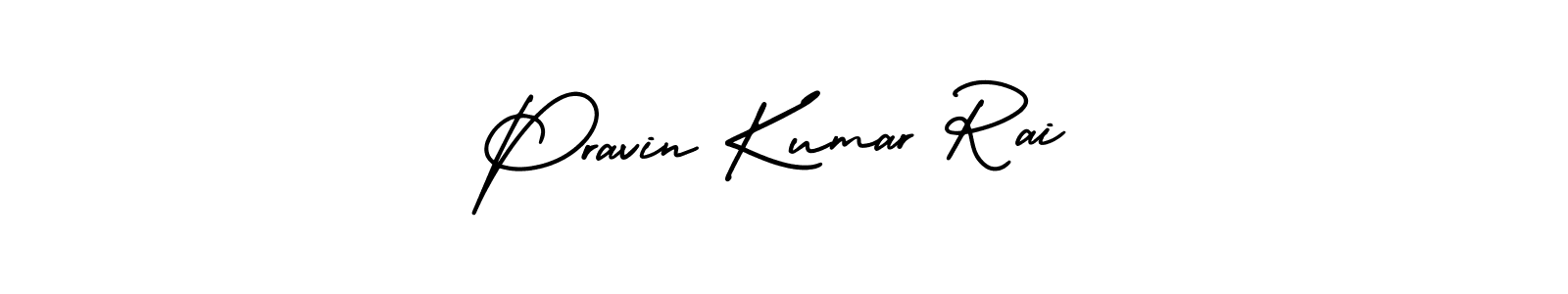 Design your own signature with our free online signature maker. With this signature software, you can create a handwritten (AmerikaSignatureDemo-Regular) signature for name Pravin Kumar Rai. Pravin Kumar Rai signature style 3 images and pictures png