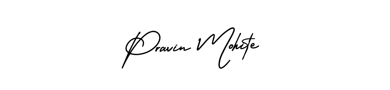 Similarly AmerikaSignatureDemo-Regular is the best handwritten signature design. Signature creator online .You can use it as an online autograph creator for name Pravin Mohite. Pravin Mohite signature style 3 images and pictures png