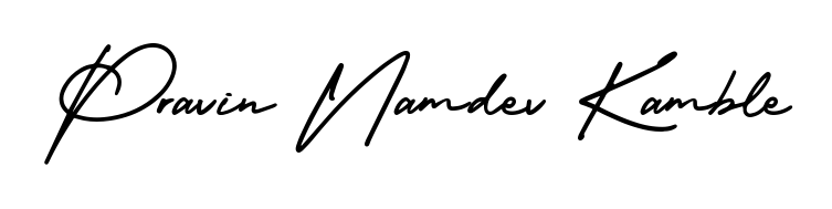 Make a beautiful signature design for name Pravin Namdev Kamble. With this signature (AmerikaSignatureDemo-Regular) style, you can create a handwritten signature for free. Pravin Namdev Kamble signature style 3 images and pictures png