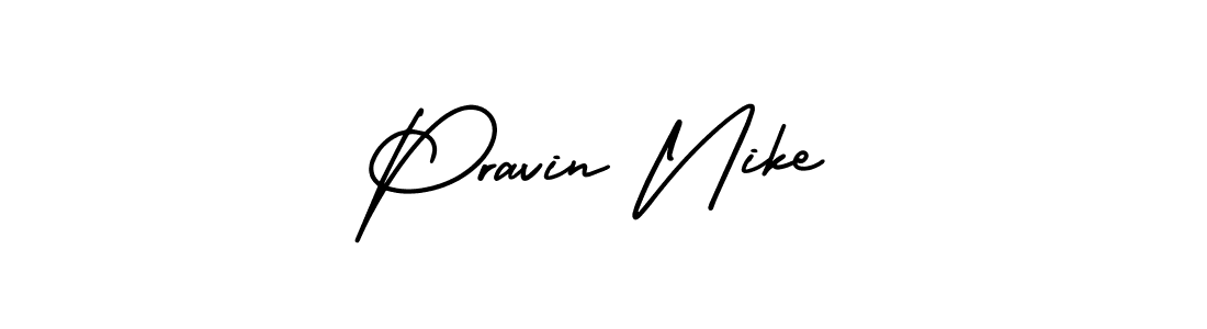 How to Draw Pravin Nike signature style? AmerikaSignatureDemo-Regular is a latest design signature styles for name Pravin Nike. Pravin Nike signature style 3 images and pictures png