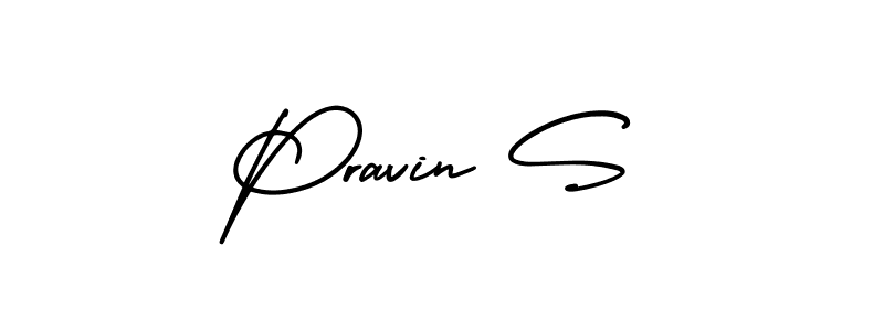 Similarly AmerikaSignatureDemo-Regular is the best handwritten signature design. Signature creator online .You can use it as an online autograph creator for name Pravin S. Pravin S signature style 3 images and pictures png