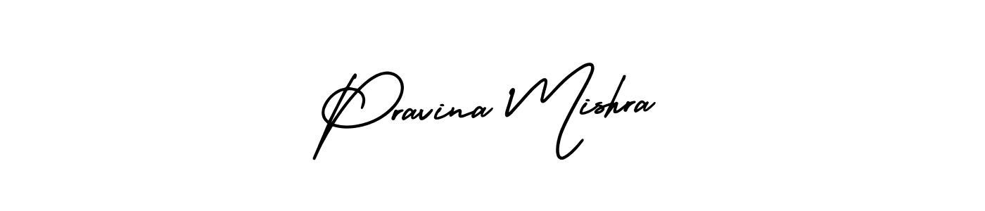 Design your own signature with our free online signature maker. With this signature software, you can create a handwritten (AmerikaSignatureDemo-Regular) signature for name Pravina Mishra. Pravina Mishra signature style 3 images and pictures png