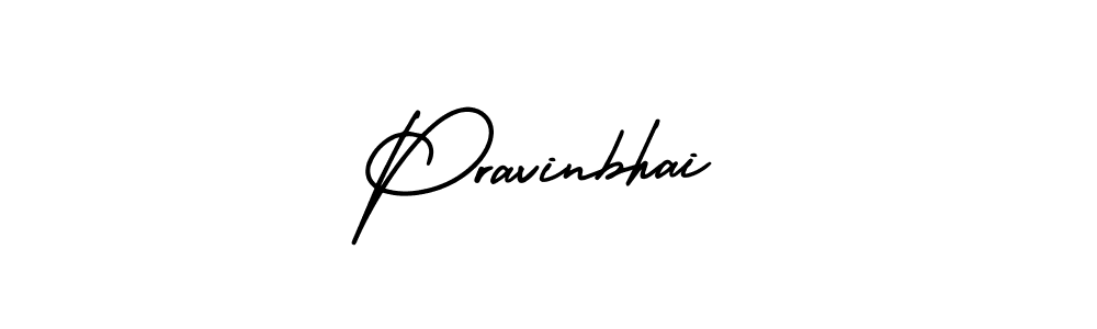 Make a beautiful signature design for name Pravinbhai. With this signature (AmerikaSignatureDemo-Regular) style, you can create a handwritten signature for free. Pravinbhai signature style 3 images and pictures png