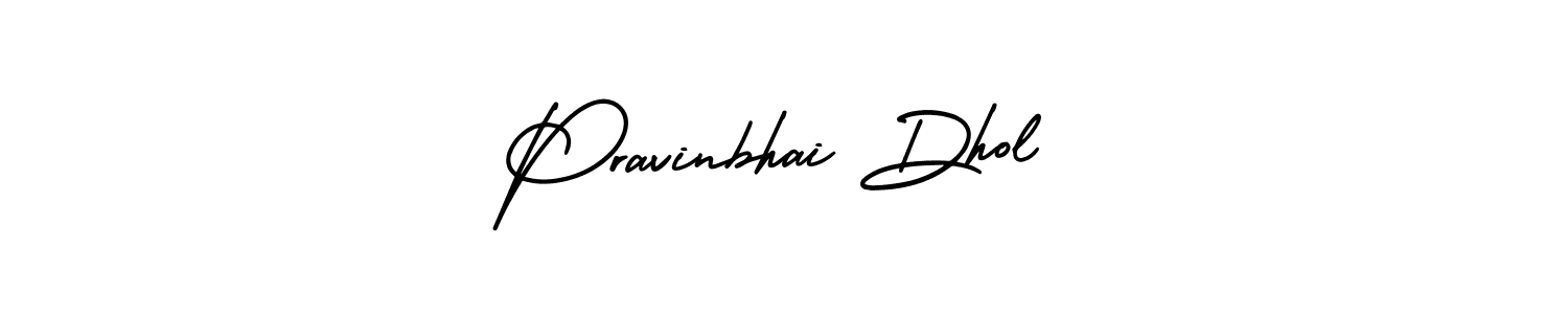 Create a beautiful signature design for name Pravinbhai Dhol. With this signature (AmerikaSignatureDemo-Regular) fonts, you can make a handwritten signature for free. Pravinbhai Dhol signature style 3 images and pictures png