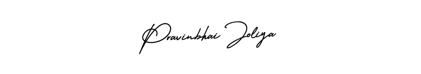 It looks lik you need a new signature style for name Pravinbhai Joliya. Design unique handwritten (AmerikaSignatureDemo-Regular) signature with our free signature maker in just a few clicks. Pravinbhai Joliya signature style 3 images and pictures png
