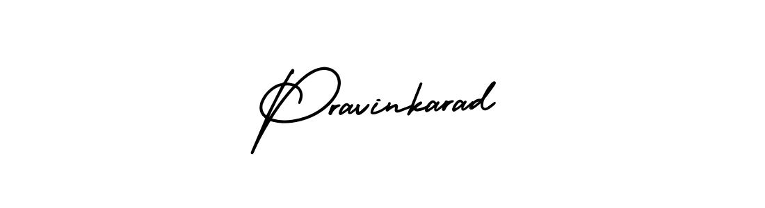 Pravinkarad stylish signature style. Best Handwritten Sign (AmerikaSignatureDemo-Regular) for my name. Handwritten Signature Collection Ideas for my name Pravinkarad. Pravinkarad signature style 3 images and pictures png