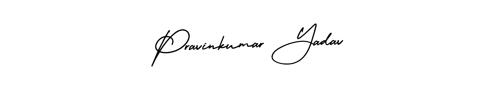 It looks lik you need a new signature style for name Pravinkumar Yadav. Design unique handwritten (AmerikaSignatureDemo-Regular) signature with our free signature maker in just a few clicks. Pravinkumar Yadav signature style 3 images and pictures png