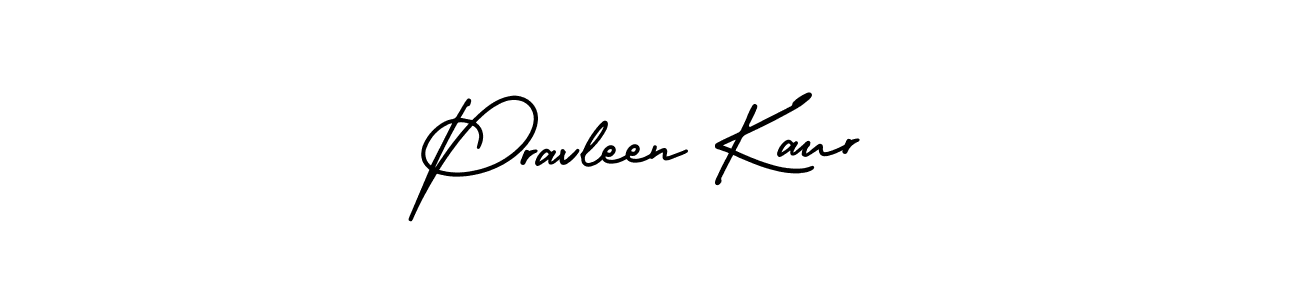 How to make Pravleen Kaur signature? AmerikaSignatureDemo-Regular is a professional autograph style. Create handwritten signature for Pravleen Kaur name. Pravleen Kaur signature style 3 images and pictures png