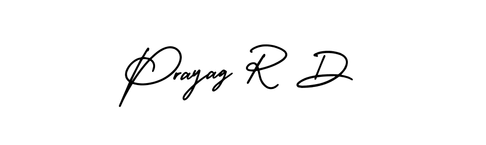 This is the best signature style for the Prayag R D name. Also you like these signature font (AmerikaSignatureDemo-Regular). Mix name signature. Prayag R D signature style 3 images and pictures png