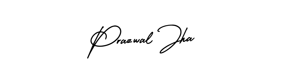 How to Draw Prazwal Jha signature style? AmerikaSignatureDemo-Regular is a latest design signature styles for name Prazwal Jha. Prazwal Jha signature style 3 images and pictures png